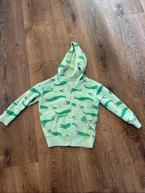 jumping beans Light Green Alligator Zip-Up Hoodie